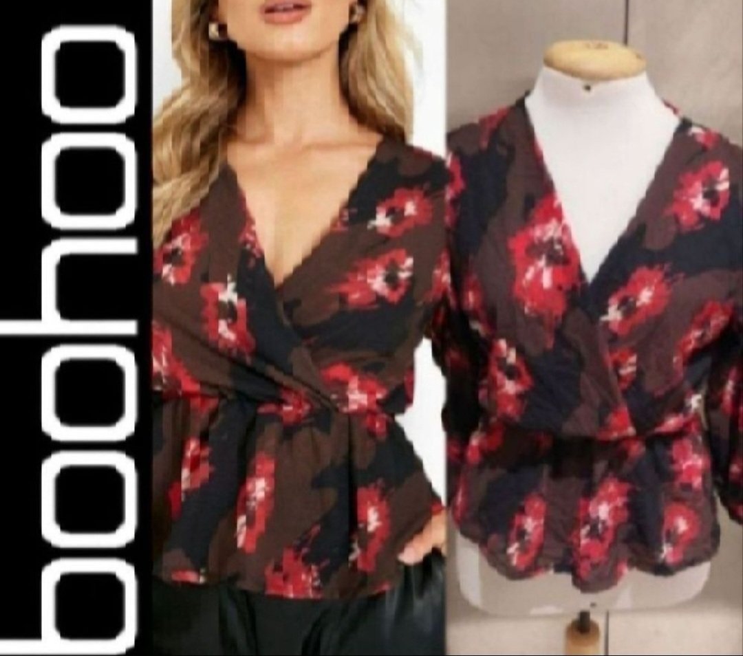 Subliiiiime❤️❤️❤️❤️ blouse florale de BOOHOO taille 42 neuve avec étiquette 🏷