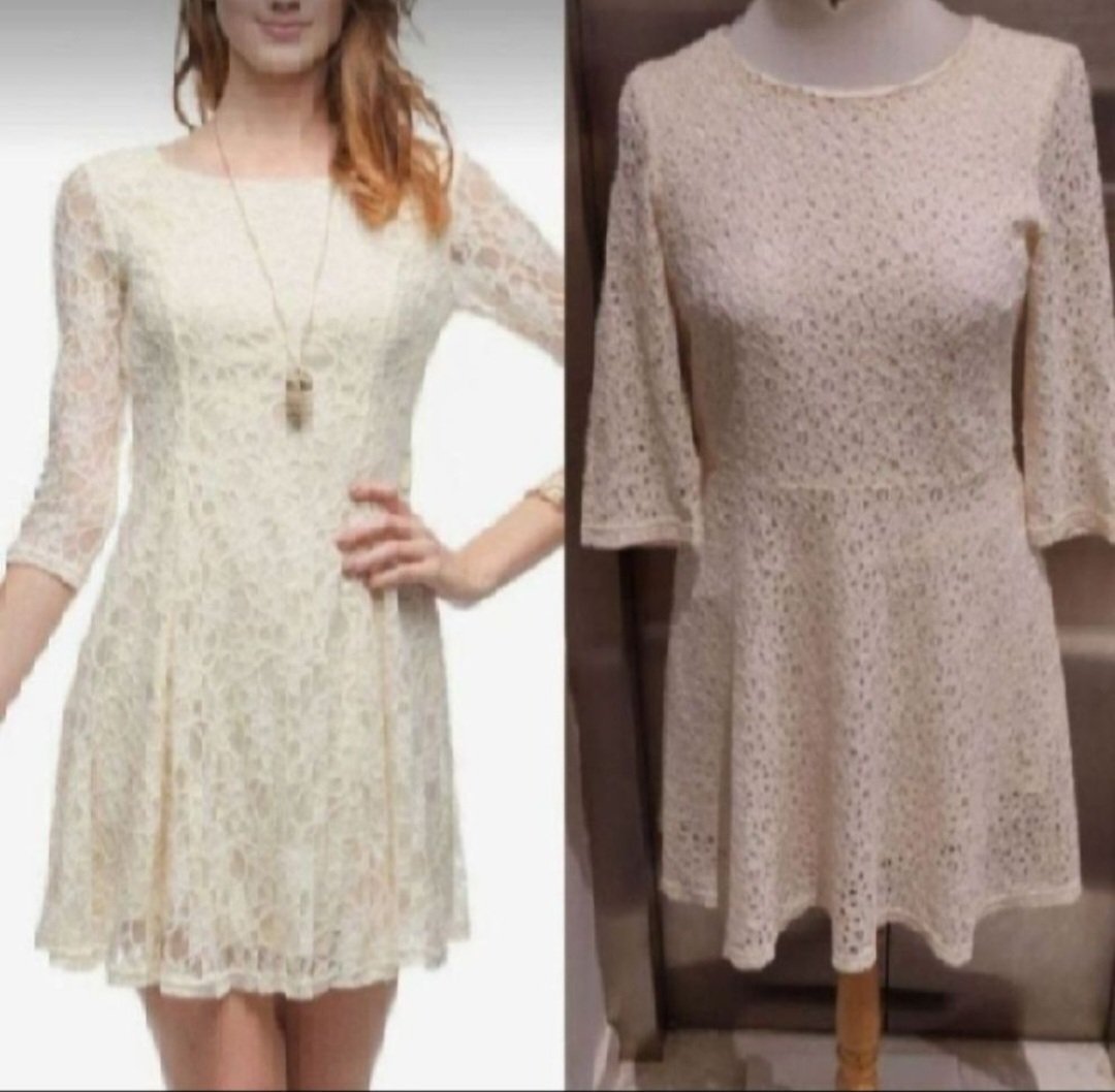 Subliiiiime❤️❤️❤️❤️❤️ robe en dentelles manche 3/4 taille 38