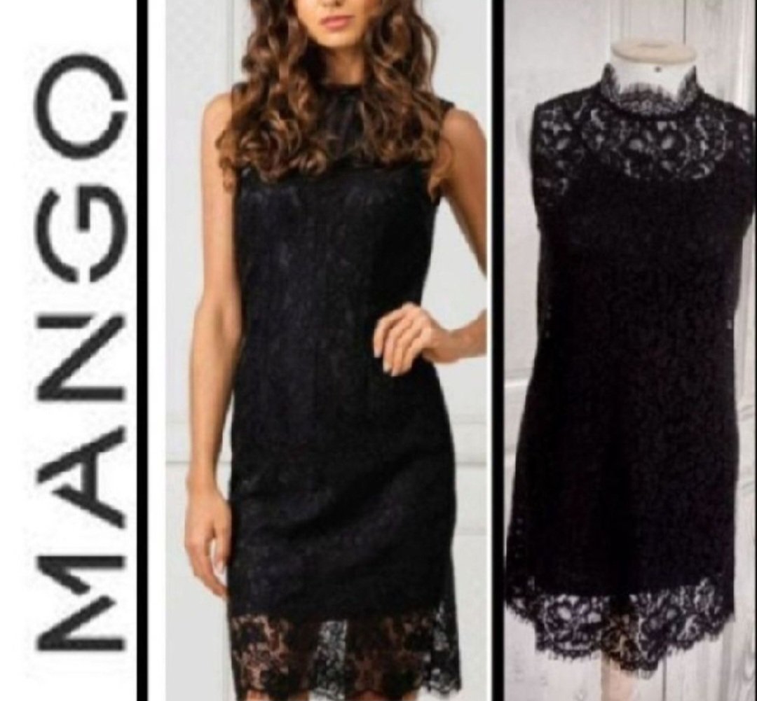 Subliiiiime❤️❤️❤️ robe noire en dentelles de MANGO taille 36