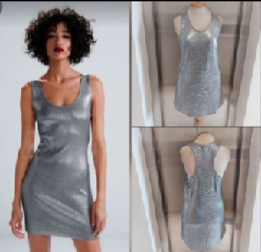 Subliiiiime ❤️❤️❤️❤️robe fluide argentés de H&M taille 36