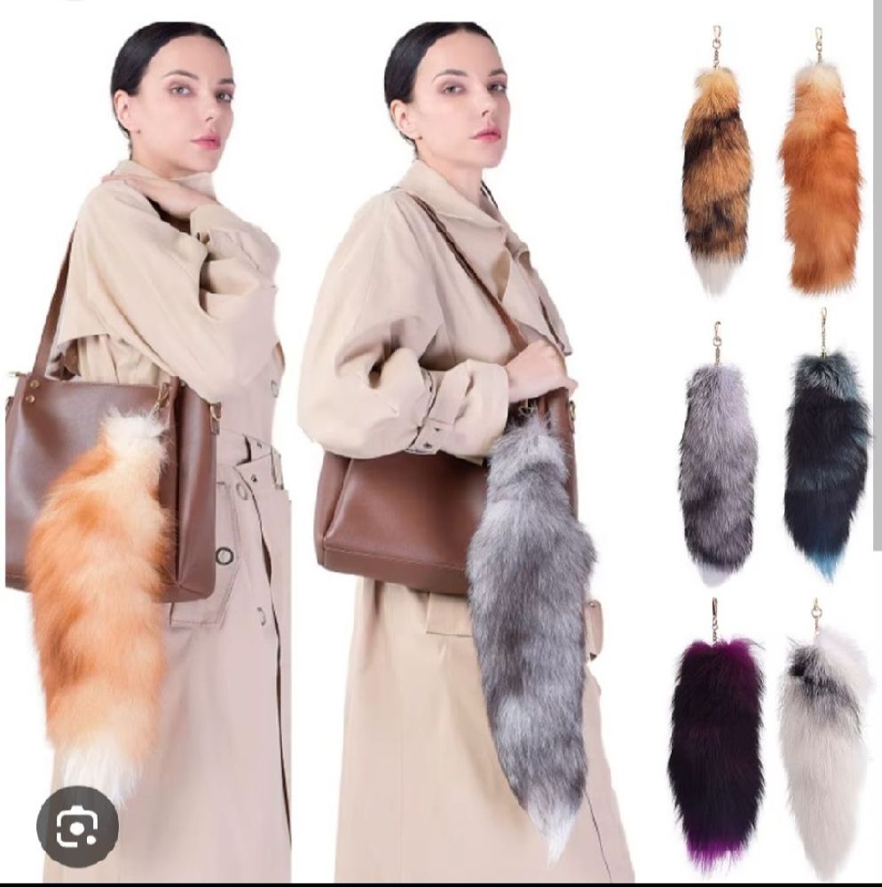 Subliiiiime ❤️ ❤️ ❤️ accessoires pour sac ou autres lot de deux porte clés en fausse fourrure doux neuuuf 