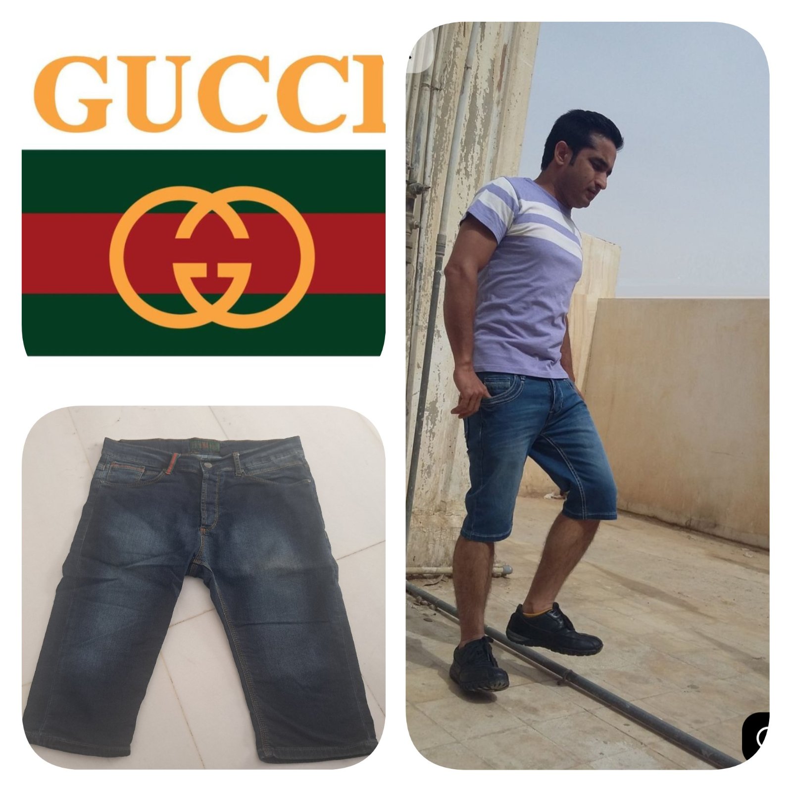 Subliiiiime ❤️❤️❤️❤️bermuda jean de GUCCI pour homme🚹 taille 40