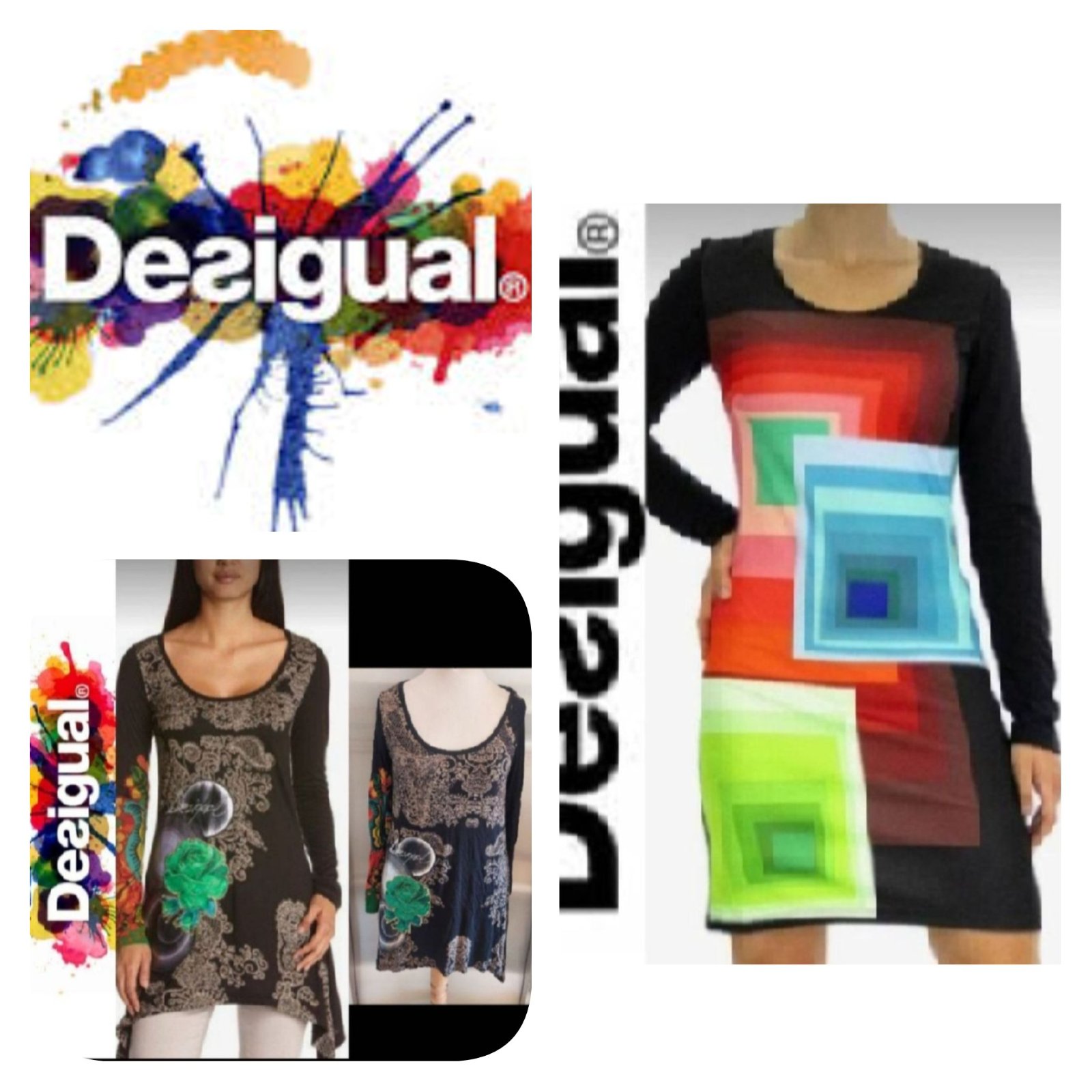 Subliiiiime❤️❤️❤️❤️ lot de DESIGUAL une robe ❤️et un haut chic taille 42