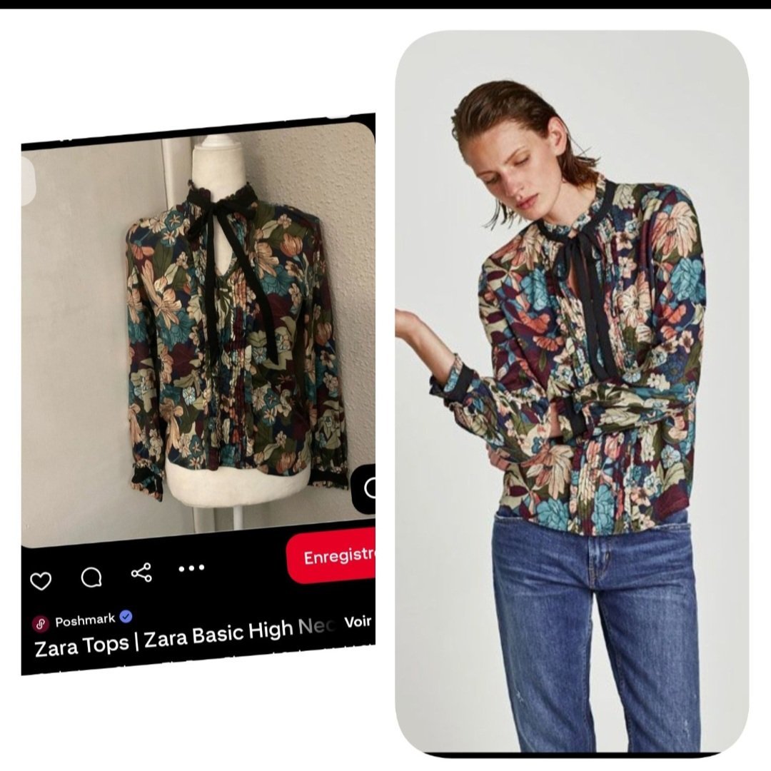Sublime ❤️❤️❤️❤️❤️blouse florale de ZARA taille 34/36