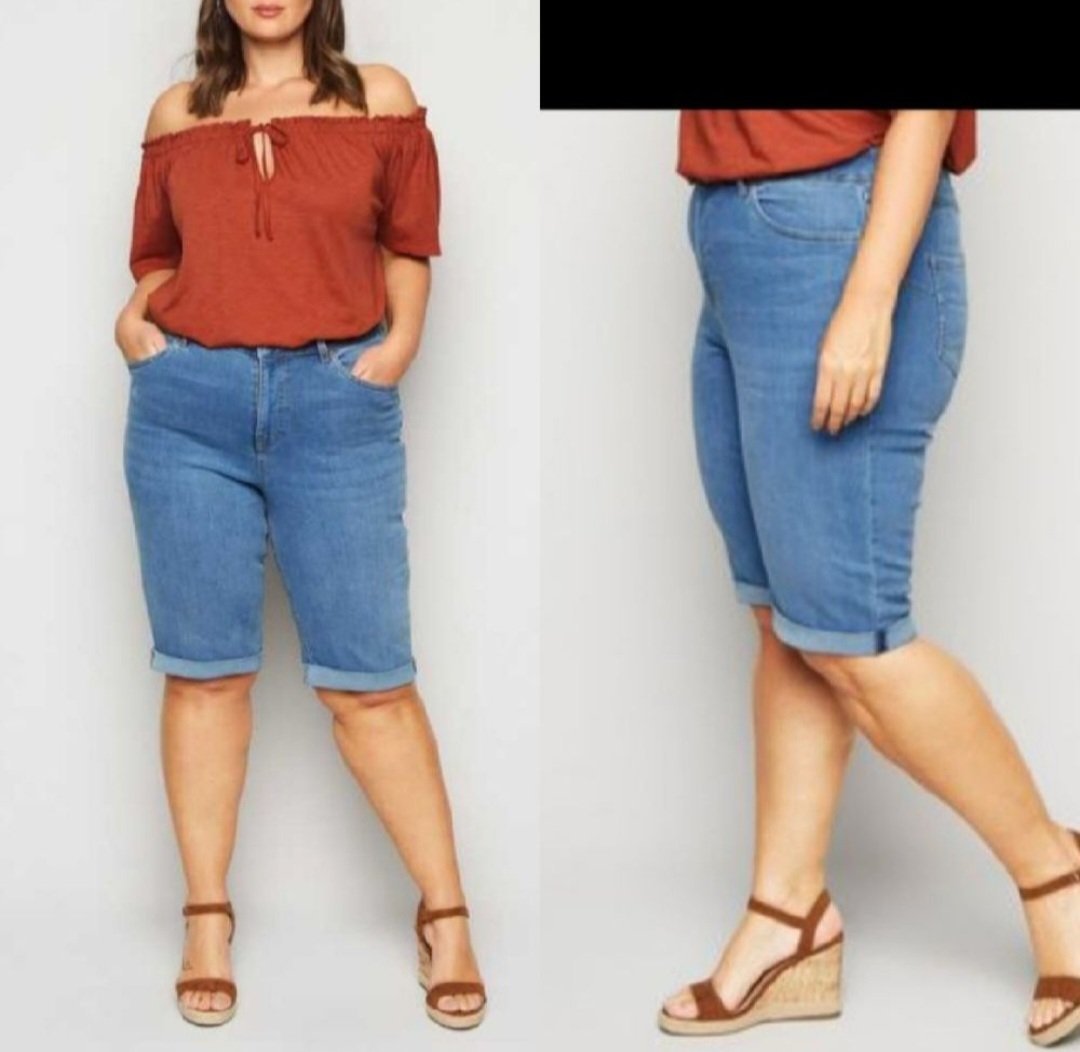 Subliiiiime❤️❤️❤️❤️❤️bermuda en jean réglable taille 48