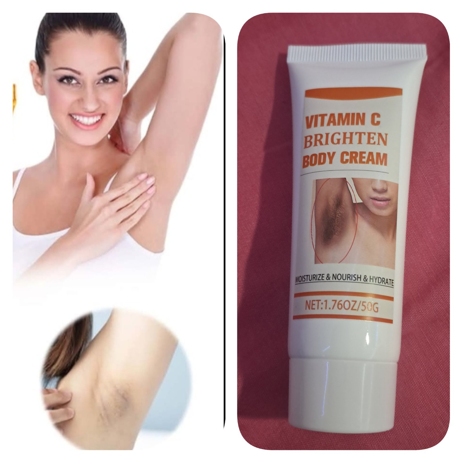 Tres efficace Subliiiiime ❤️❤️❤️❤️❤️creme blanchissante à la vitamine C pour aiselles 50g neuuuf 