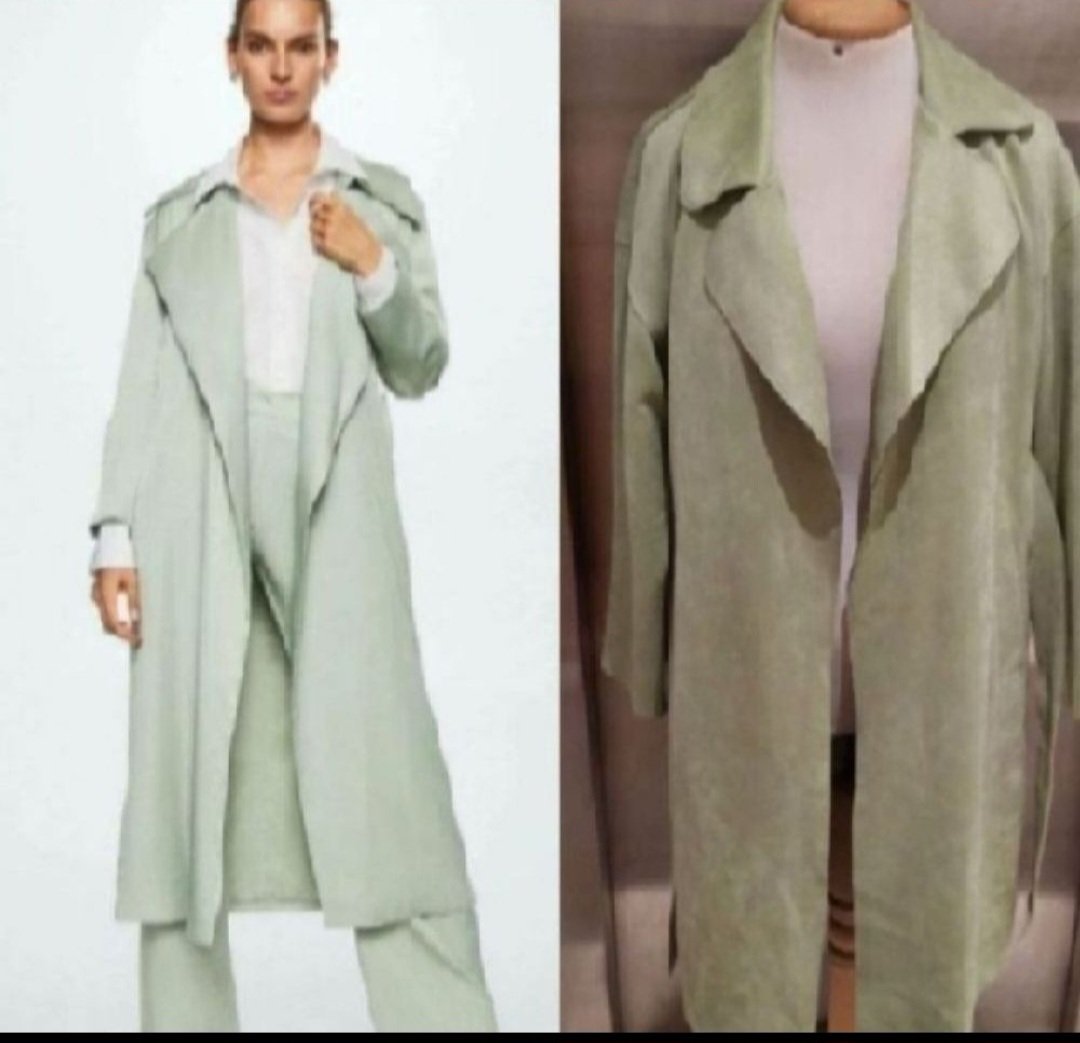 Subliiiiime ❤️❤️❤️❤️manteau avec ceinture très chic vert pastel nouvelle collection de PRIMARK importé de PARIS taille 38/40 neuuuf avec étiquette🏷 