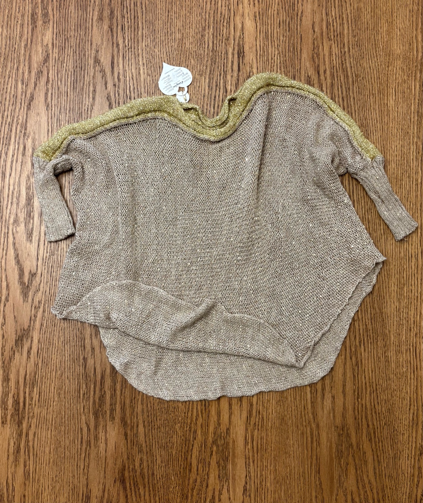 Pull tricoté beige 