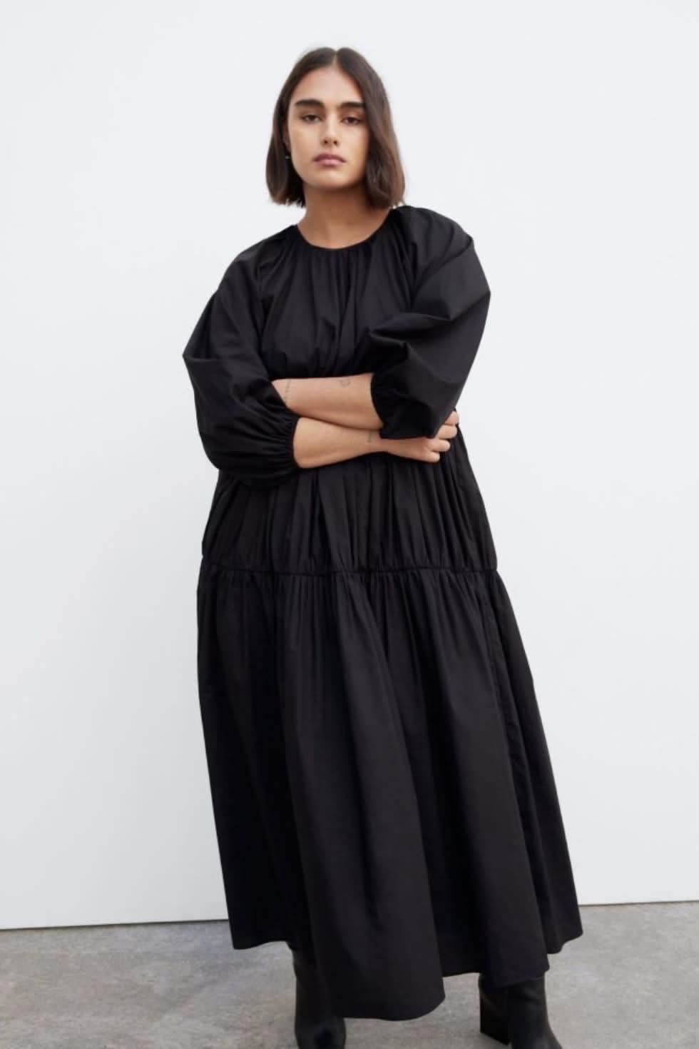 Robe en popeline H&m 
