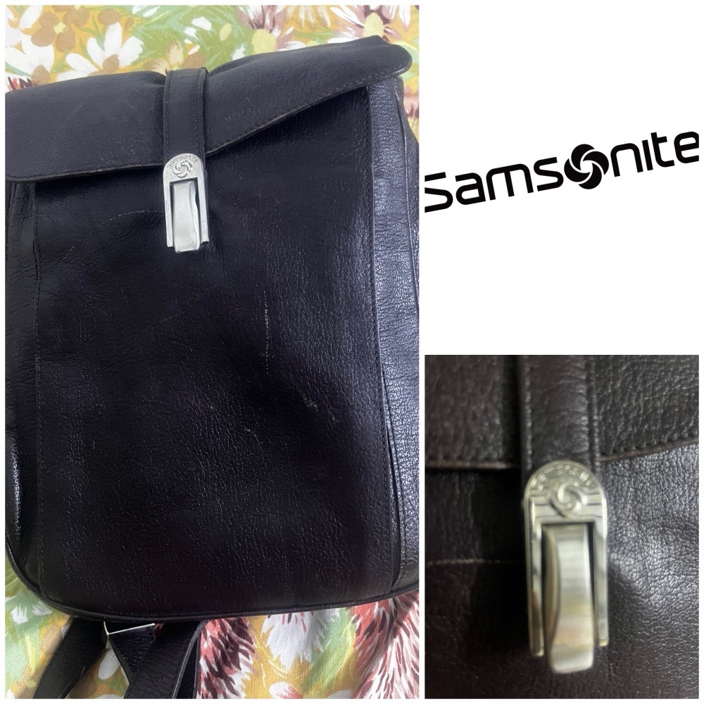 Sac a dos en cuir Samsonite