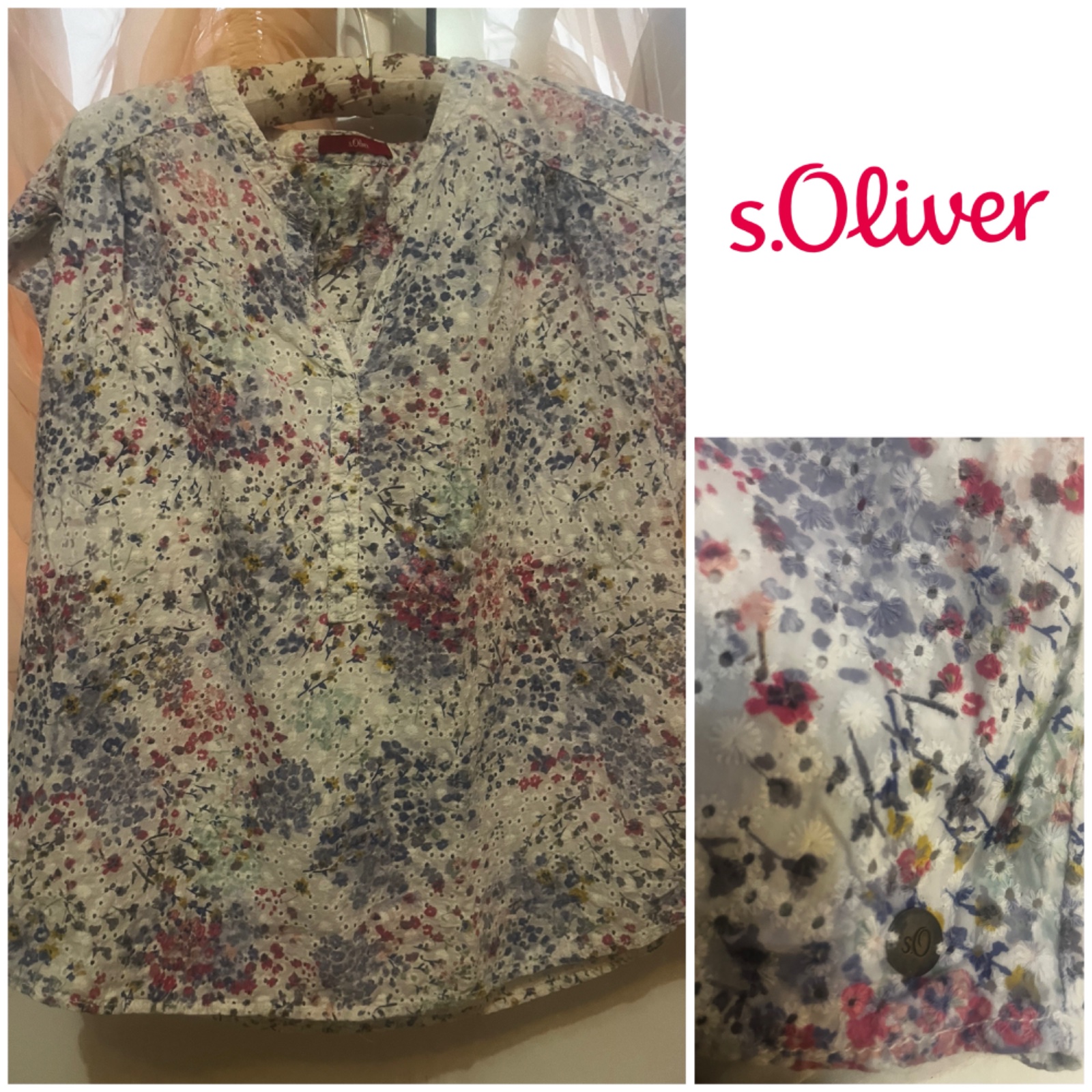 Blouse en broderie anglaise S'Oliver