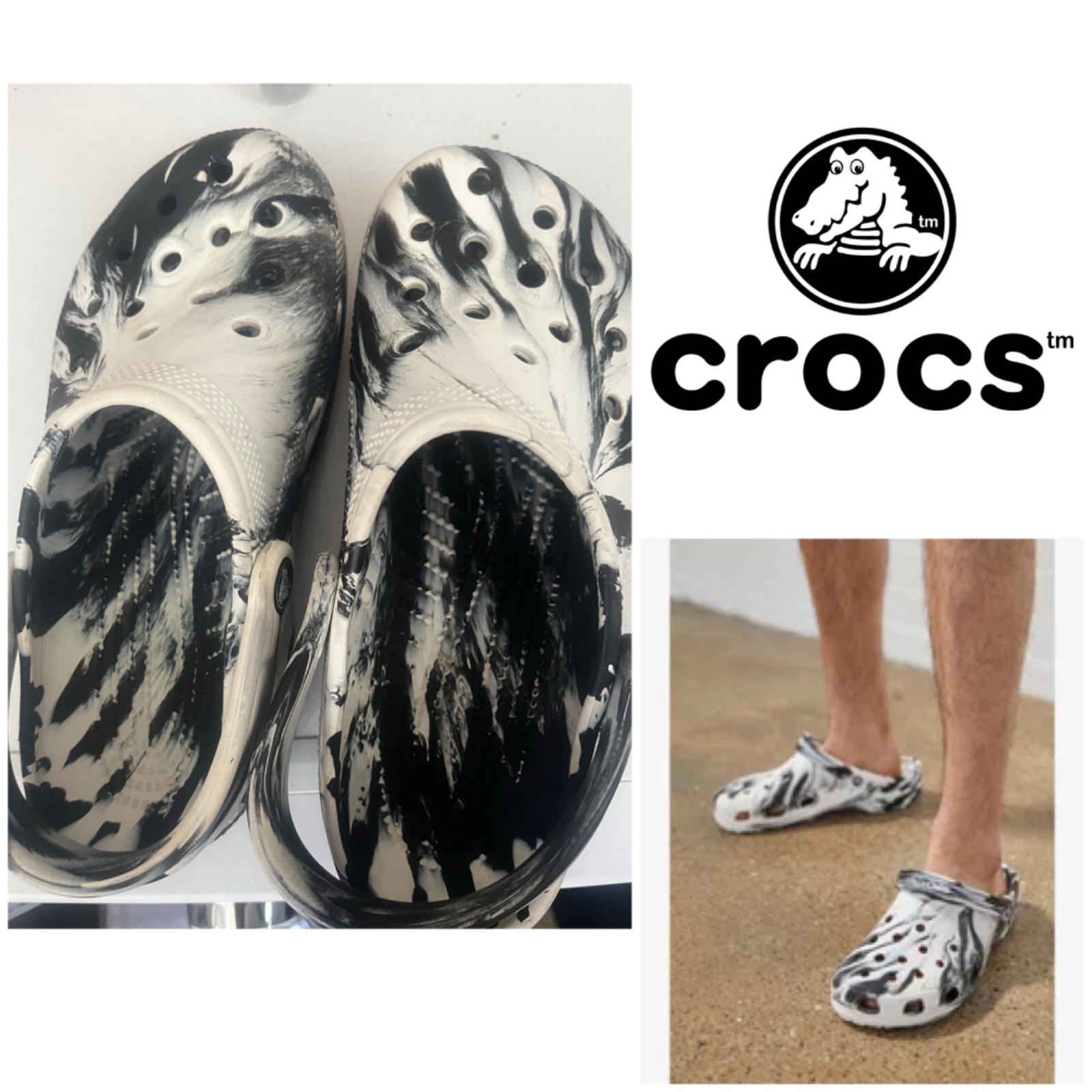 Crocs marbres