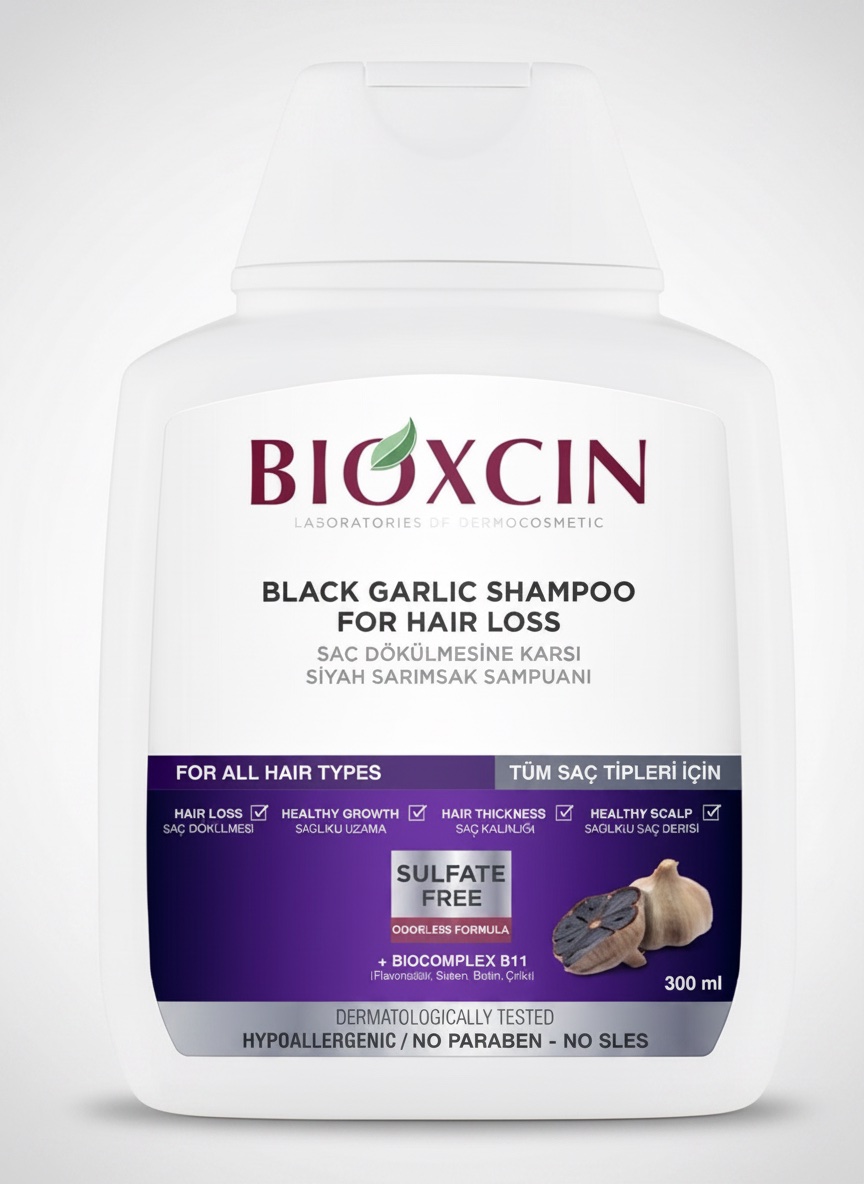 Bioxcin shamp à l'ail noir 300ml 
