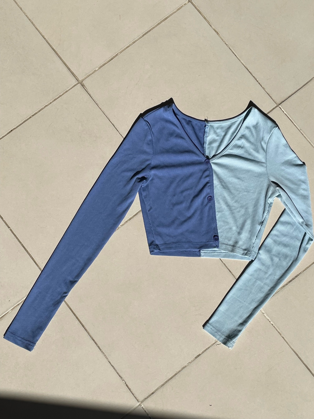 Top shein bleu
