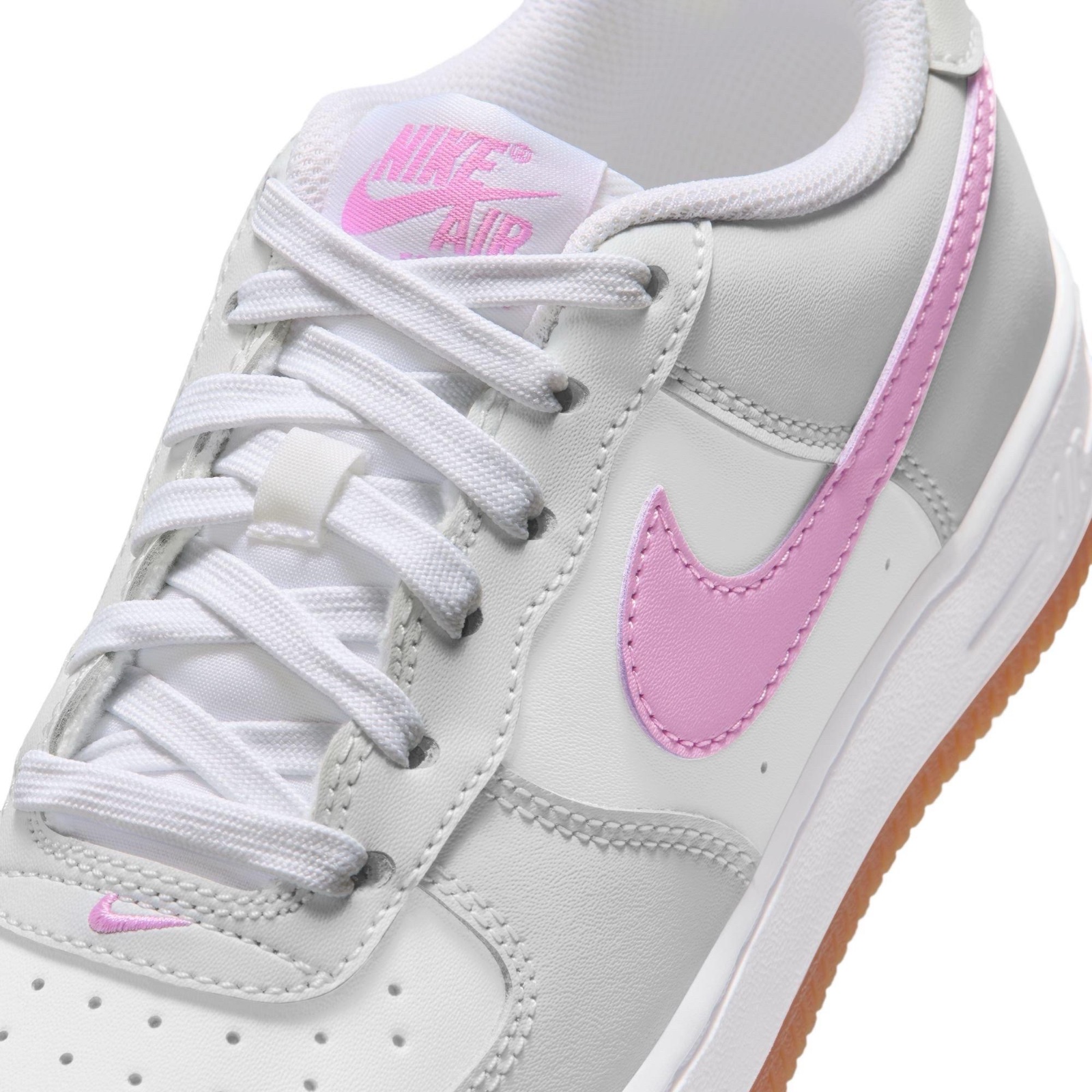 Baskets élégantes Nike Air Force 1 Low GS 'White Light Magenta'