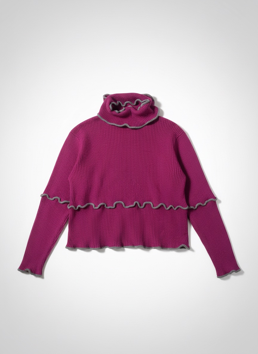 Pull en laine rose violet trendy 2026