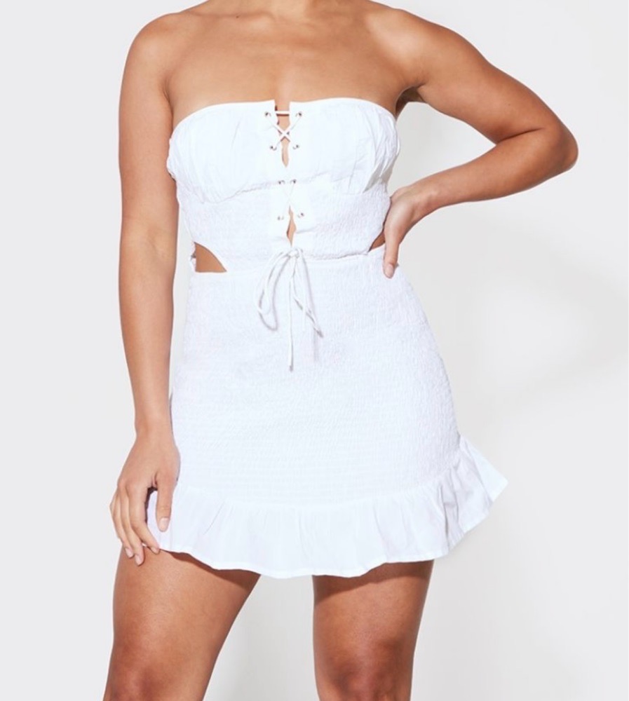 Mini-Robe Bustier Blanche 