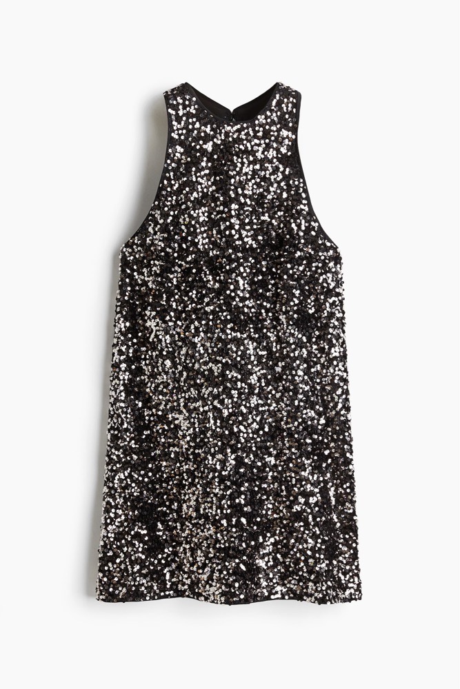 Robe en sequin  argent de soiree 