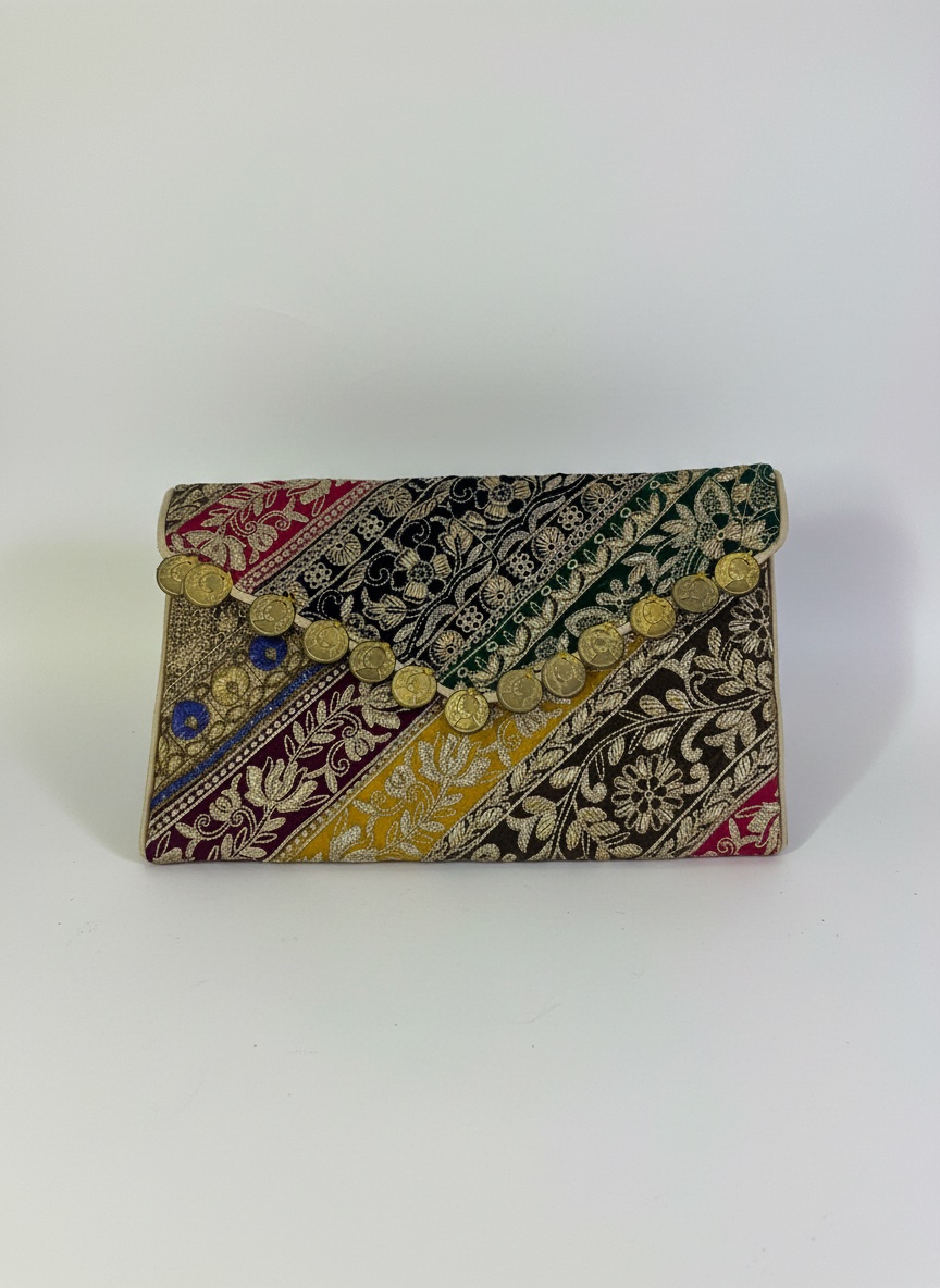 Pochette brodee de L'inde