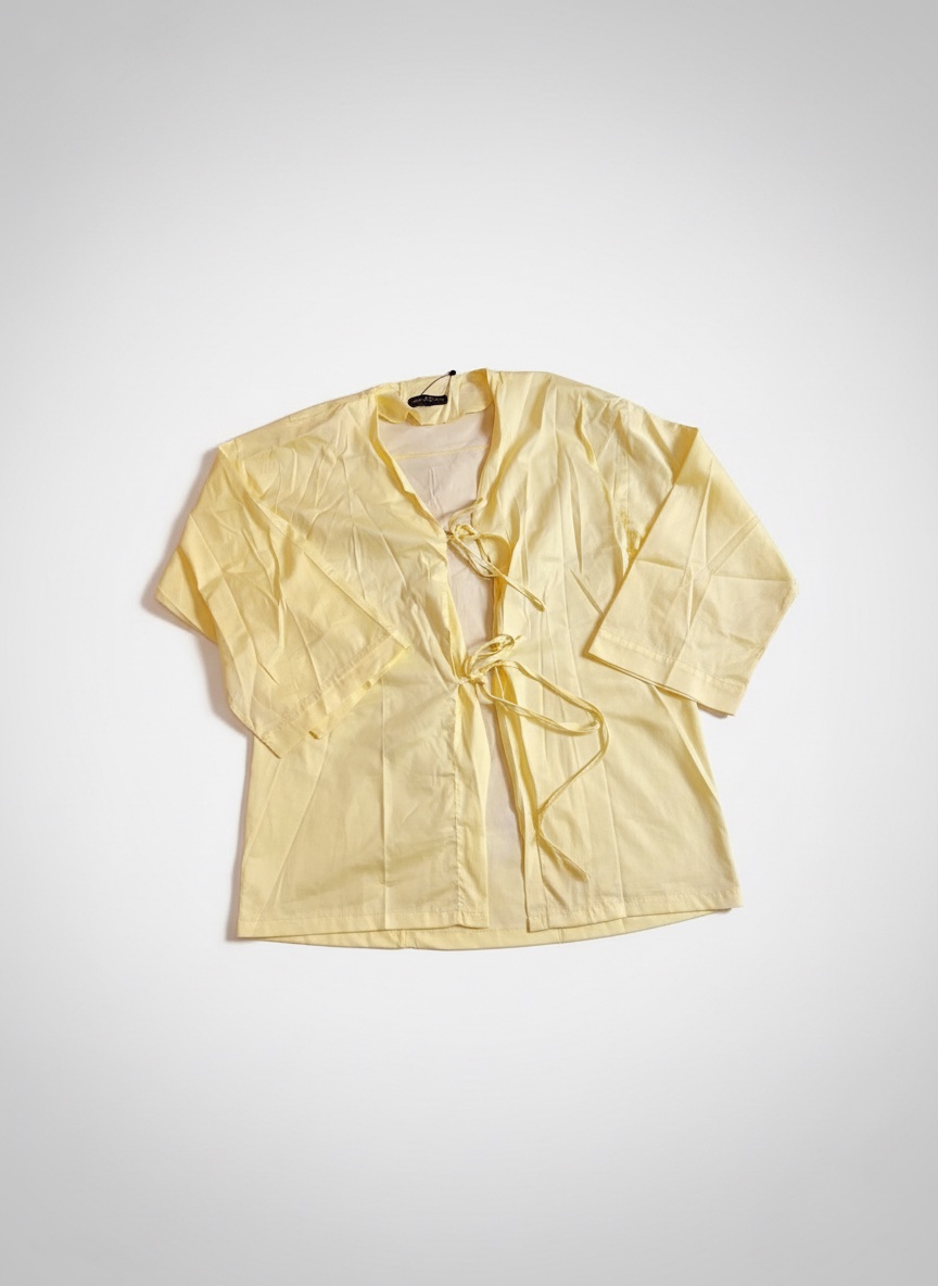 Kimono jaune pastel