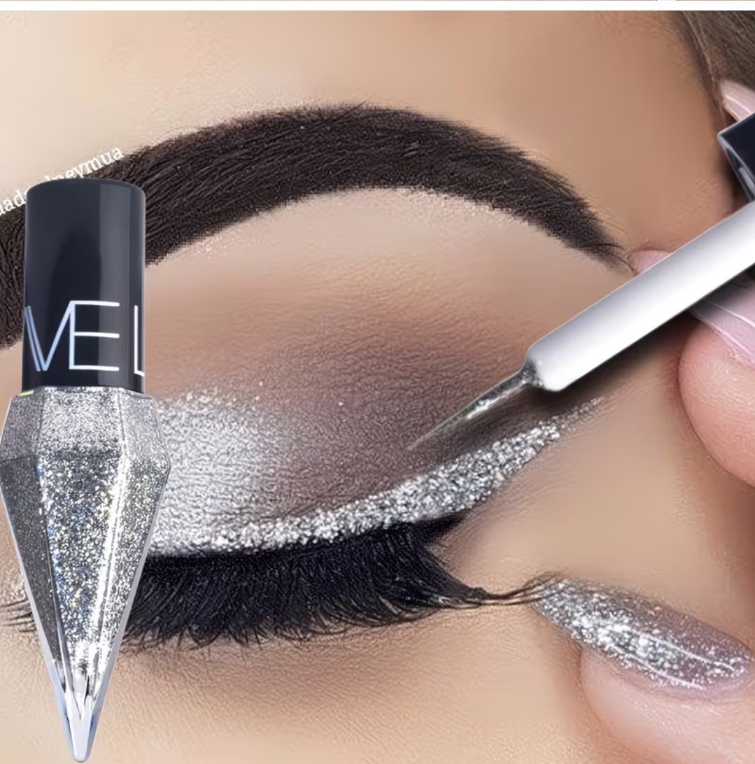 Eyeliner liquide nacré diamant, brillant, waterproof, longue tenue, couleur argentée, facile à porter, crayon à paupières pailleté, Cosmétique coréen