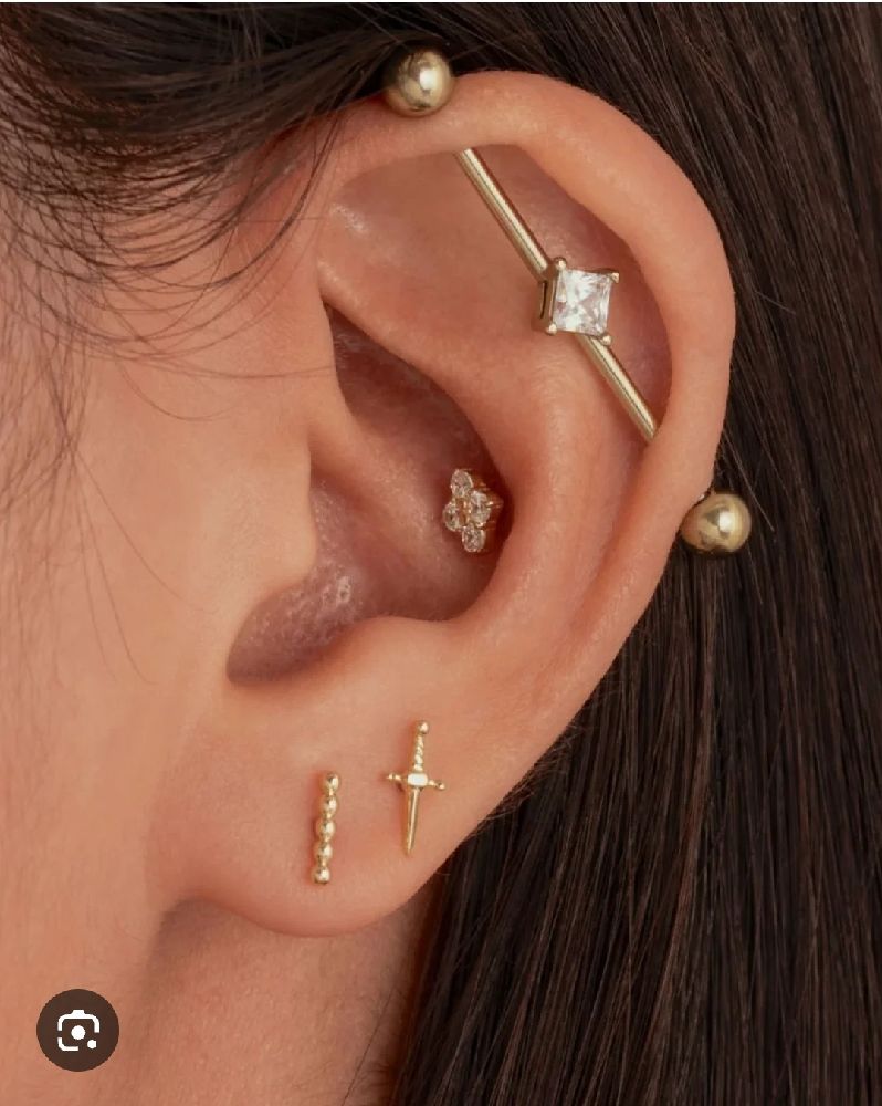percing industriel inoxydable au choix 
