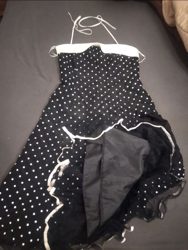 Robe rétro Pulse année 50 petit pois caniche
