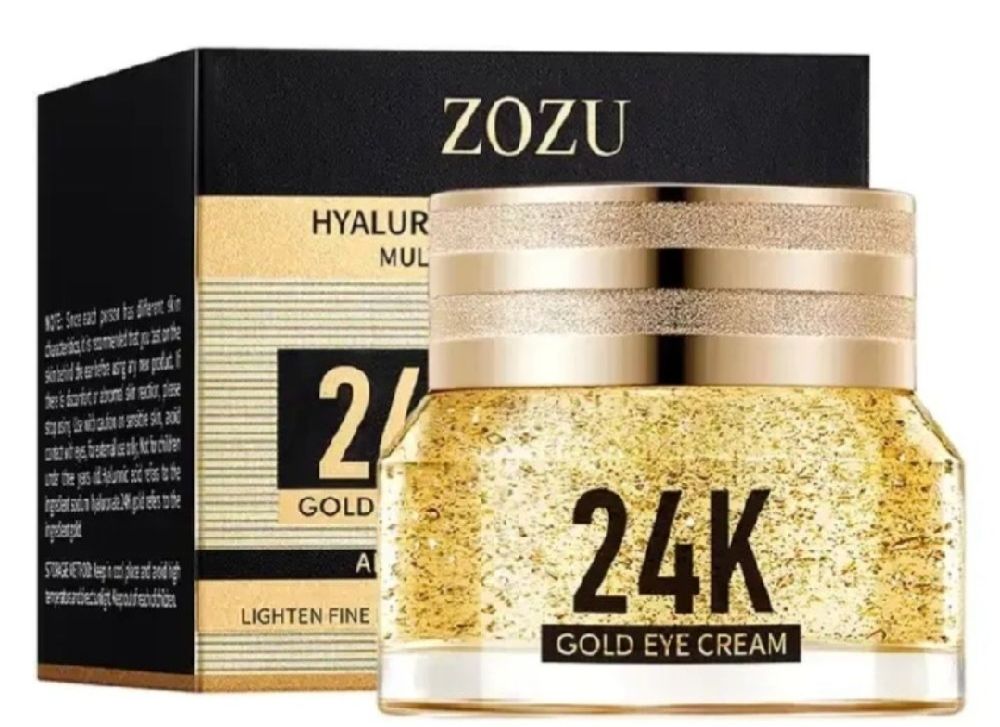 ZOZU SKIN CARE CRÈME POUR LES YEUX HYDRATANTE ET NOURRISSANTE AU COLLAGÈNE DORÉ 24 CARAT 