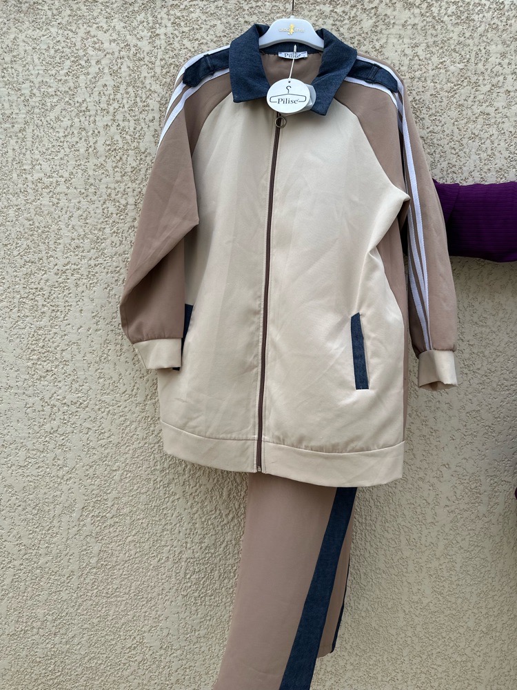Ensemble Pilise Streetwear Chic ✨🤍🤎