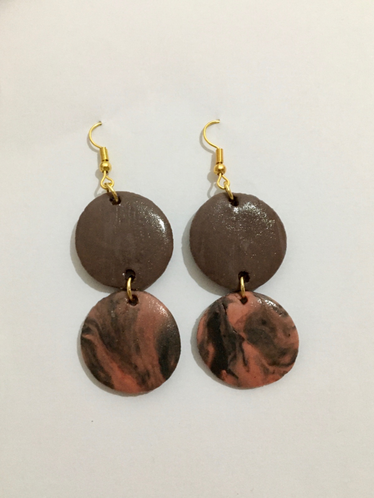 Boucles d'oreilles en céramique 