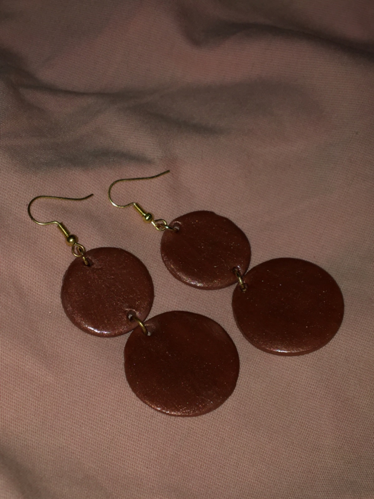 Boucles d'oreilles en céramique 🧸🤎