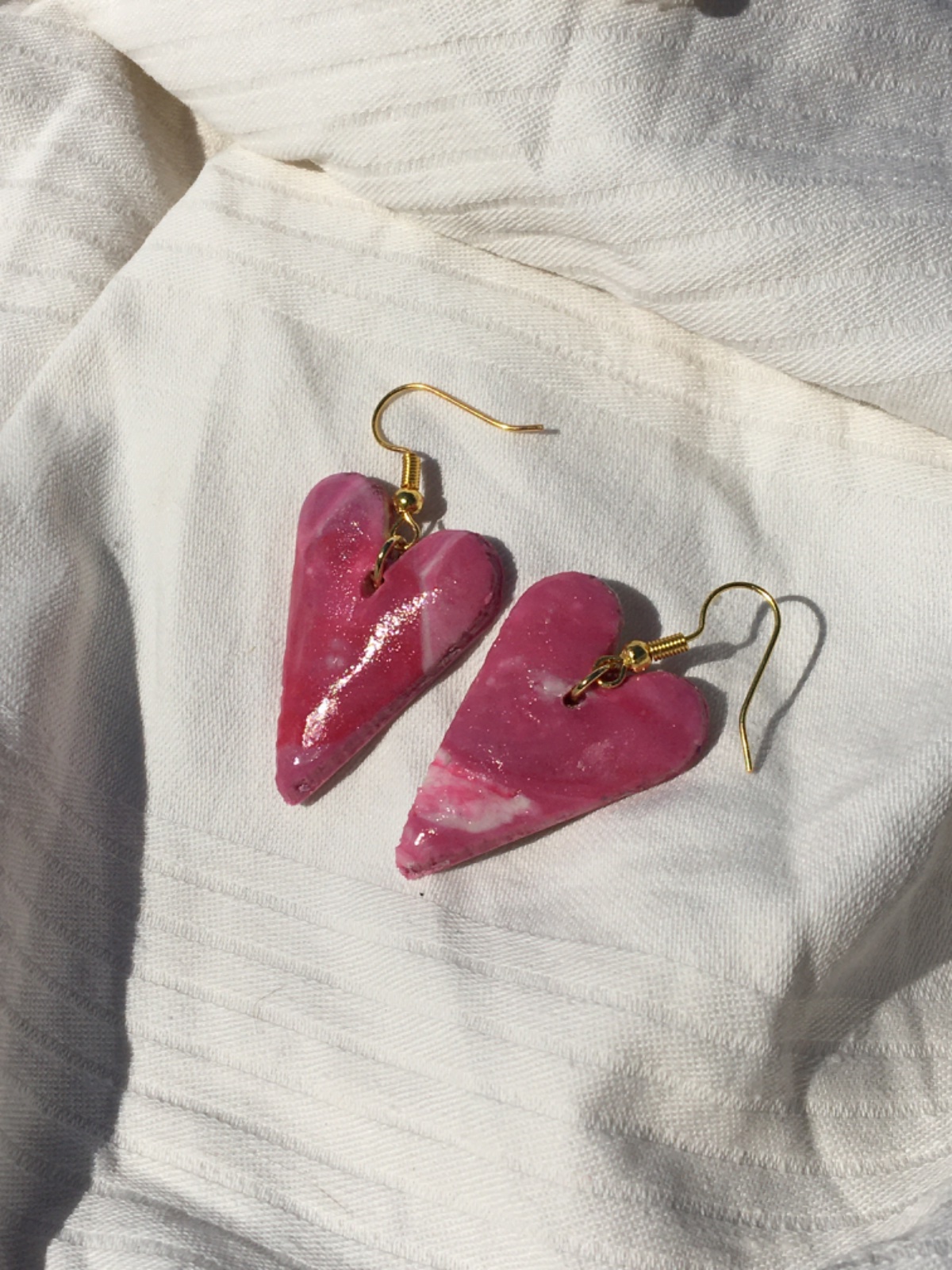 Boucles d'oreilles en céramique 💜