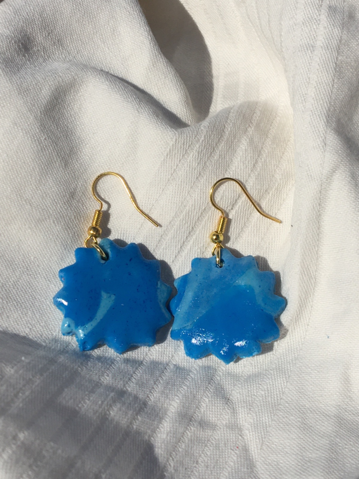 Boucles d'oreilles en céramique ⭐️💙