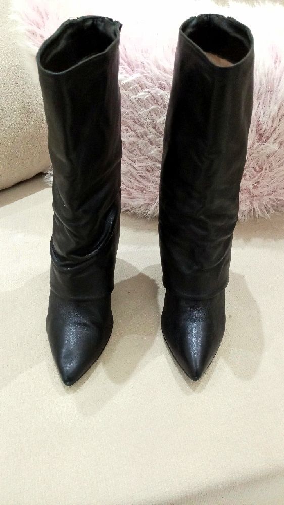 Bottes femme cuir noir de la marque the seller 36½