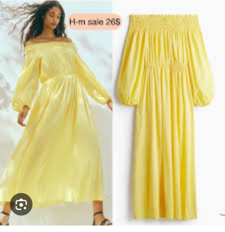 Robe H&M  longue a smock 🌼🌼