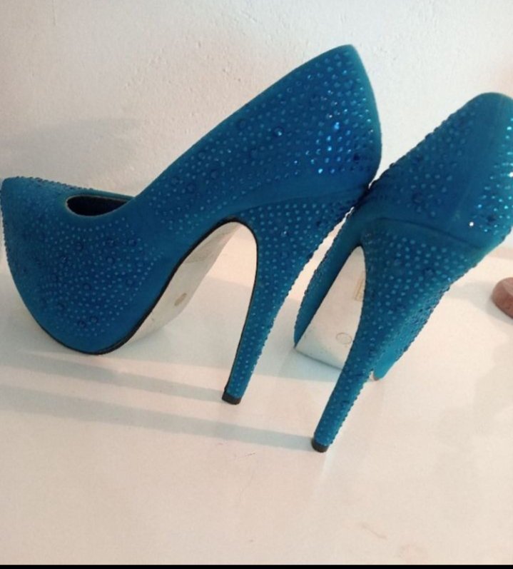 Escarpin bleu a paillette💙✨💙✨💙