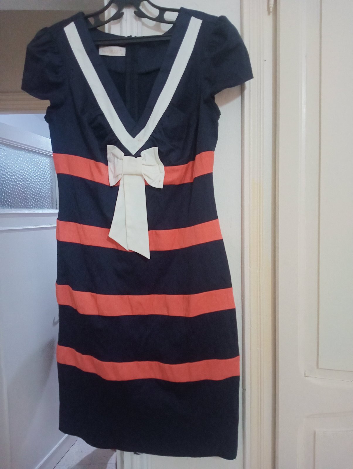Robe 👗 bleu et corail
