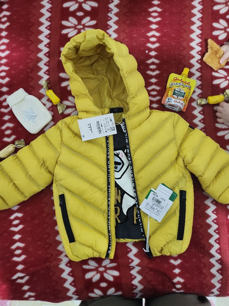 Doudoune enfant unusex+pull cadeaux 12/18mois 😍🤩💛💛
