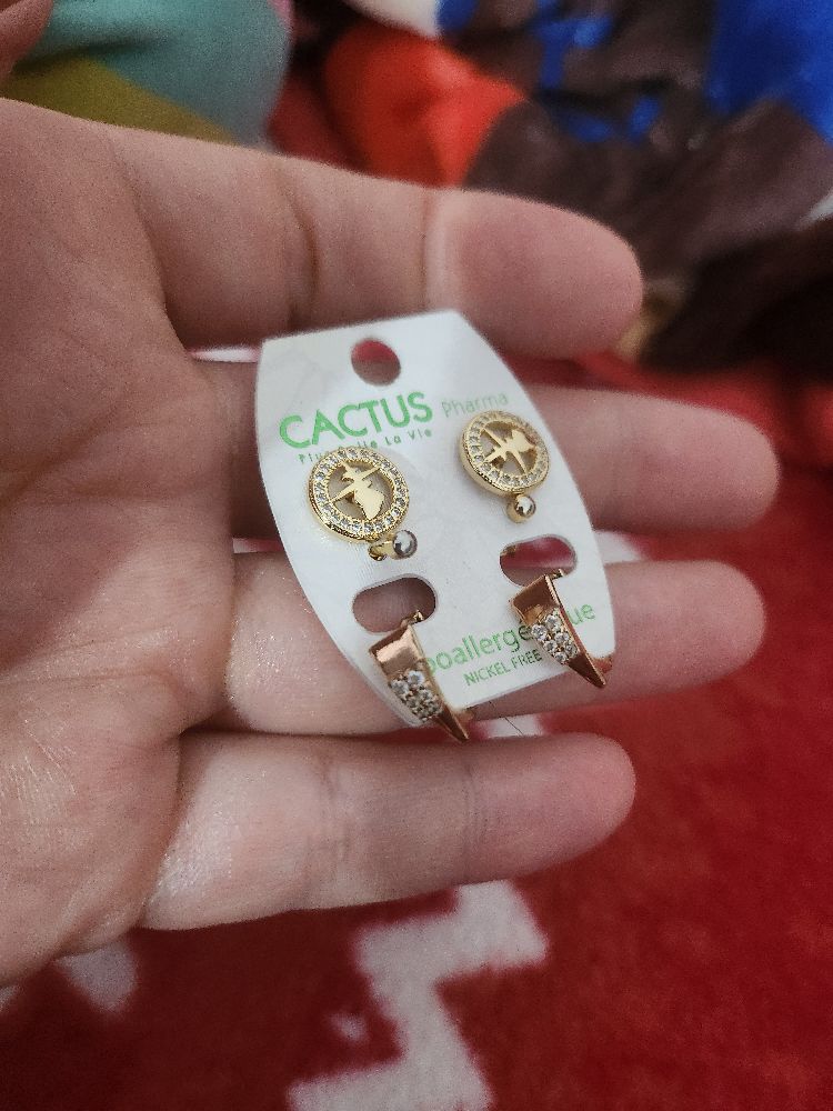  Boucles d'oreilles Cactus ❤️❤️❤️ l'une a 15dt