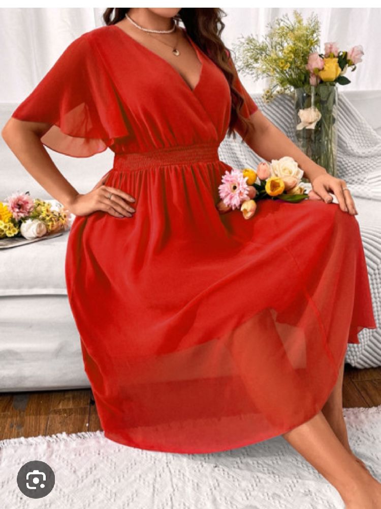 Robe rouge femme 