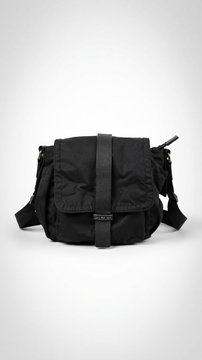Sac bandoulière Calvin Klein Jeans noir vintage