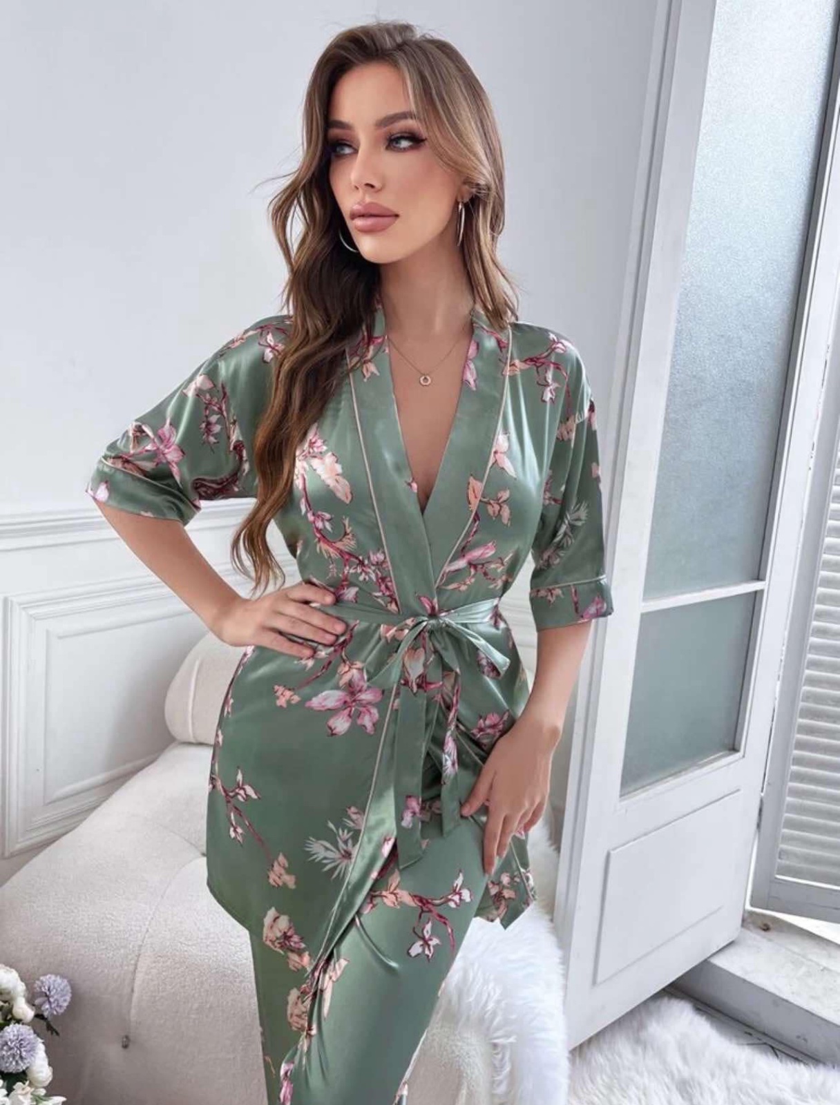 Pyjama satin taille L