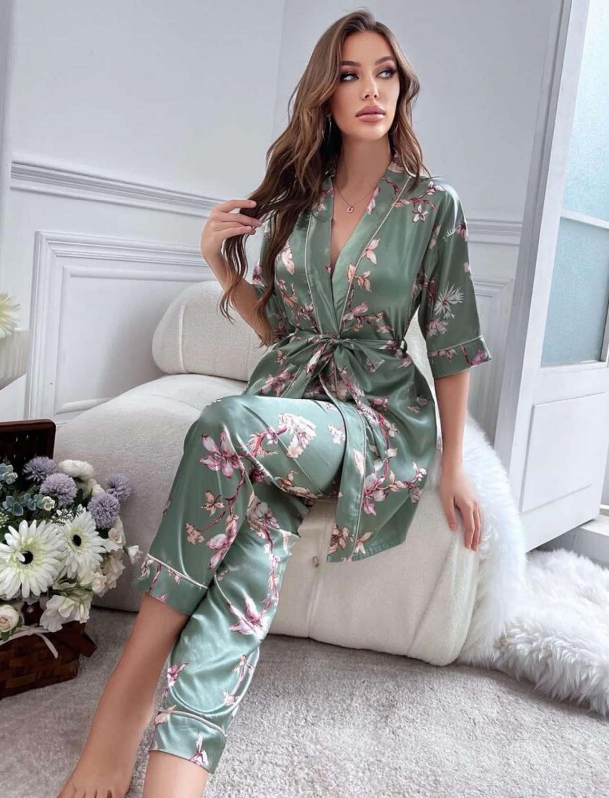 Pyjama satin taille M