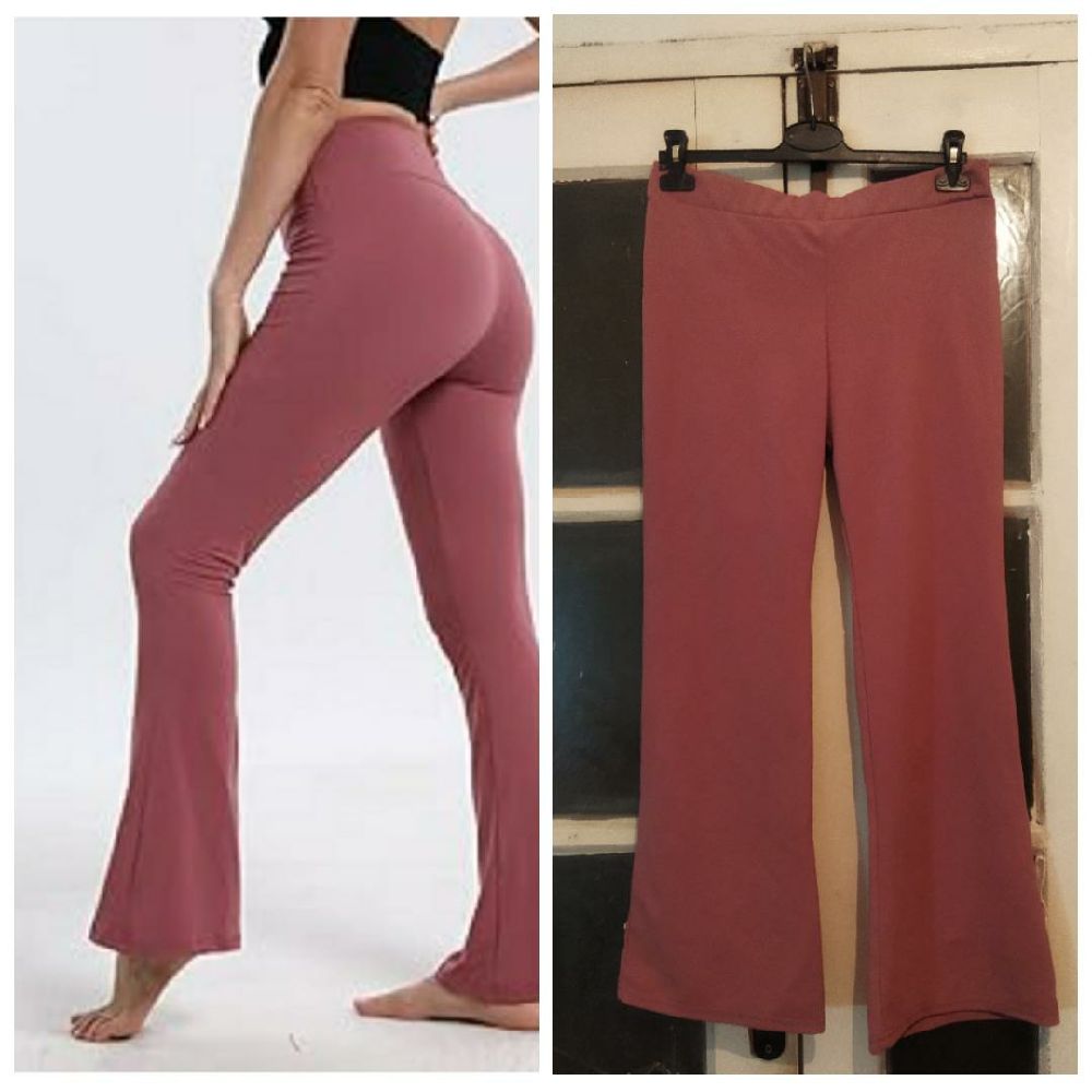 Pantalon évasé rose poudré 🌷