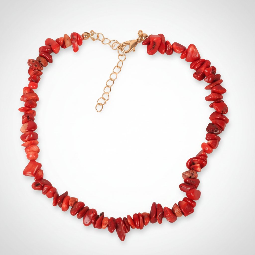 Collier Ras-du-cou corail