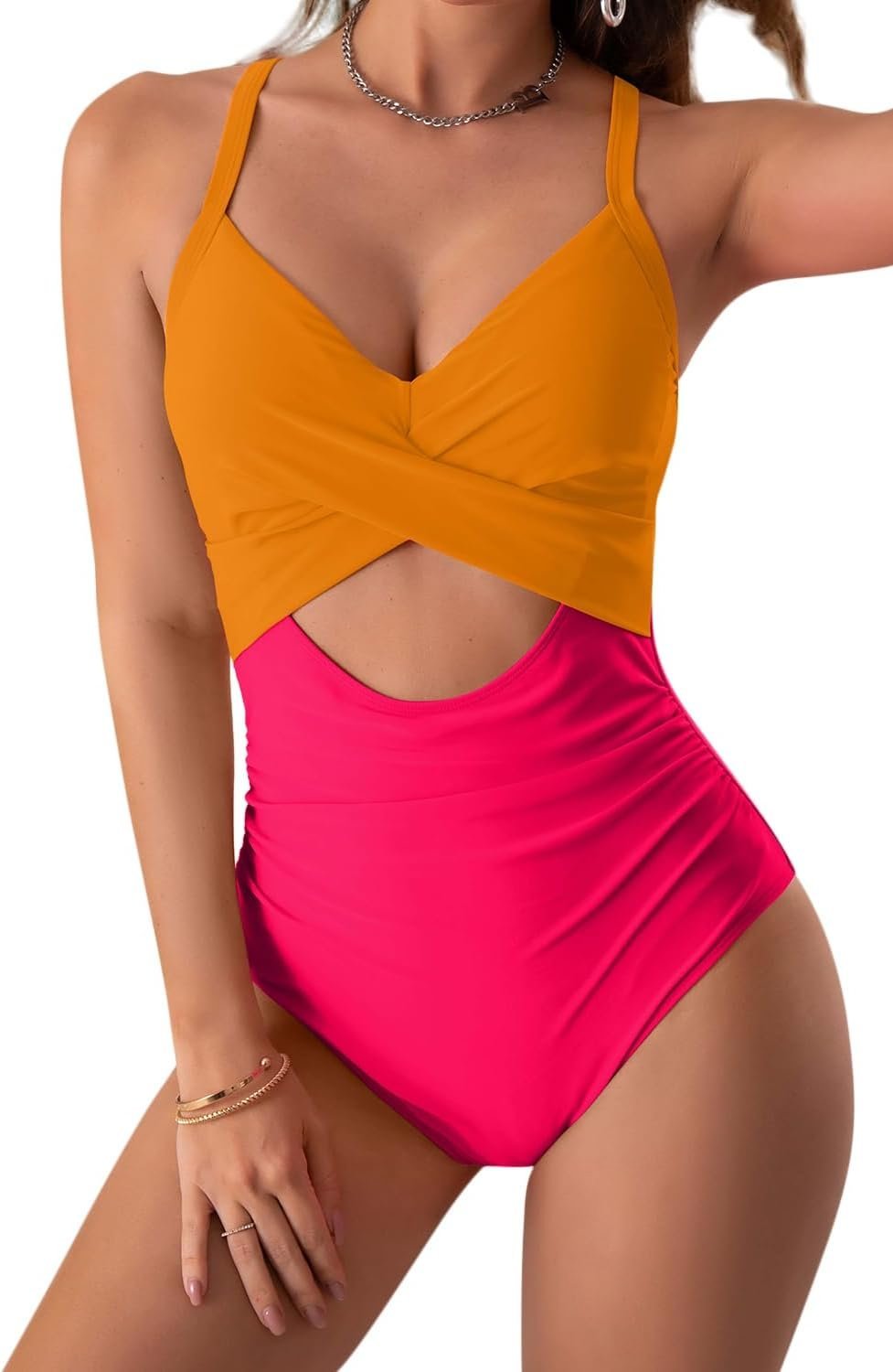 Ensemble maillot deux pièces 🩷🧡