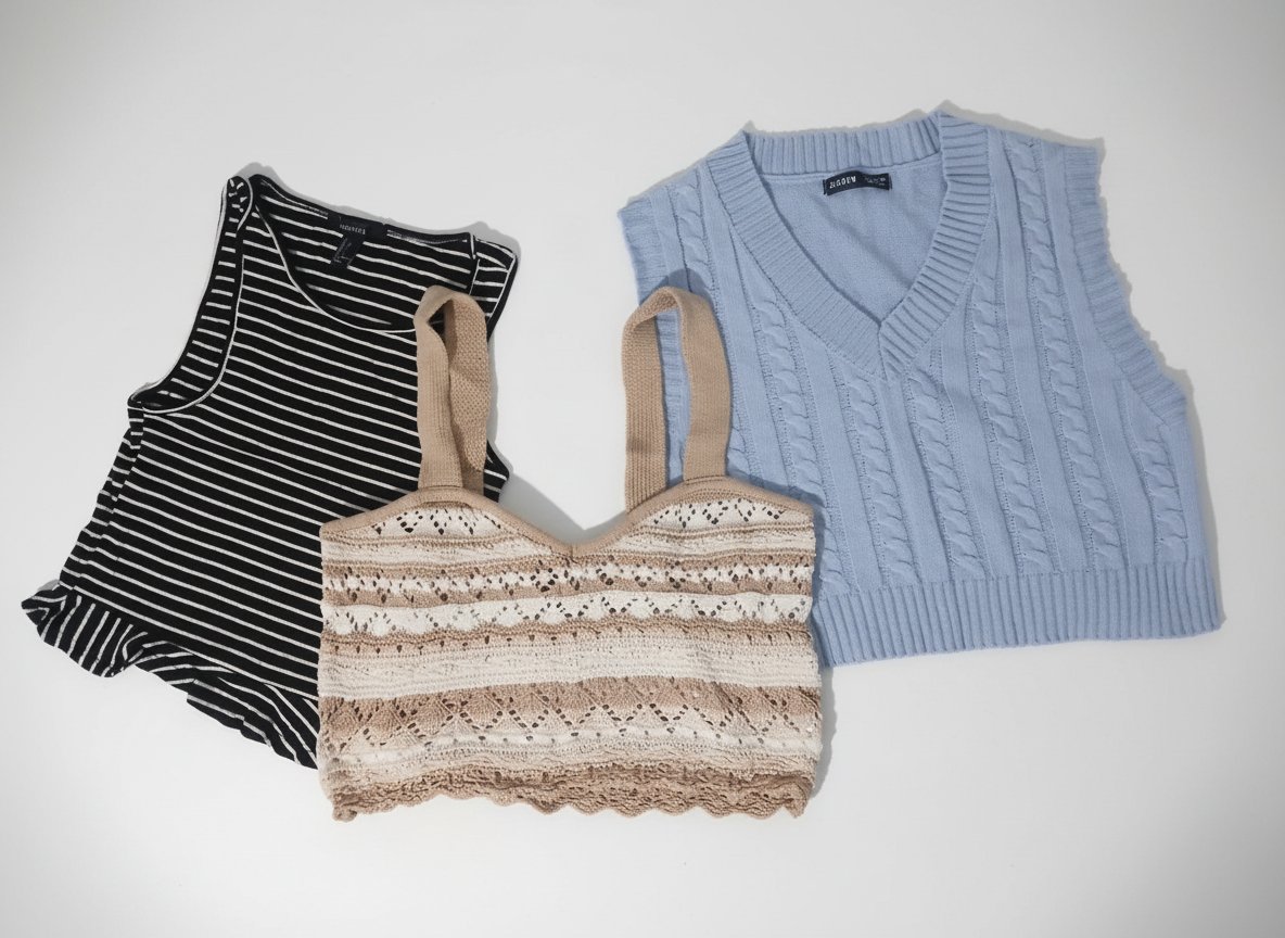 Lot de 3 tops pour été H&M Forever21 et Shein