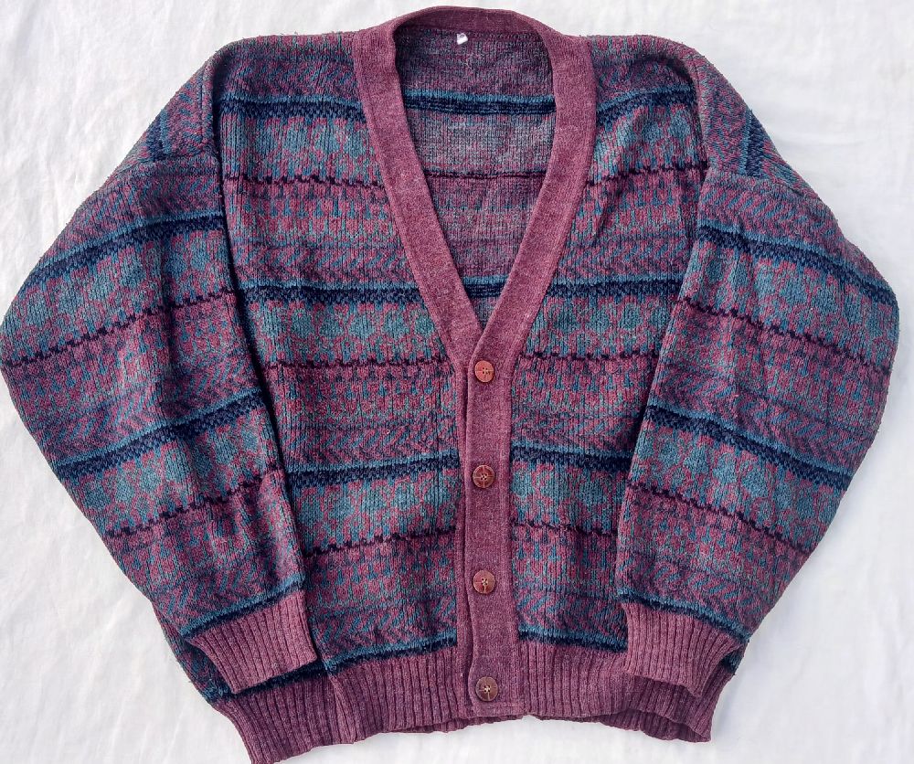 Vintage cardigan with a gifted vintage ring
