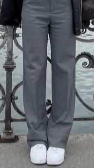 Pantalon gris a carreaux 