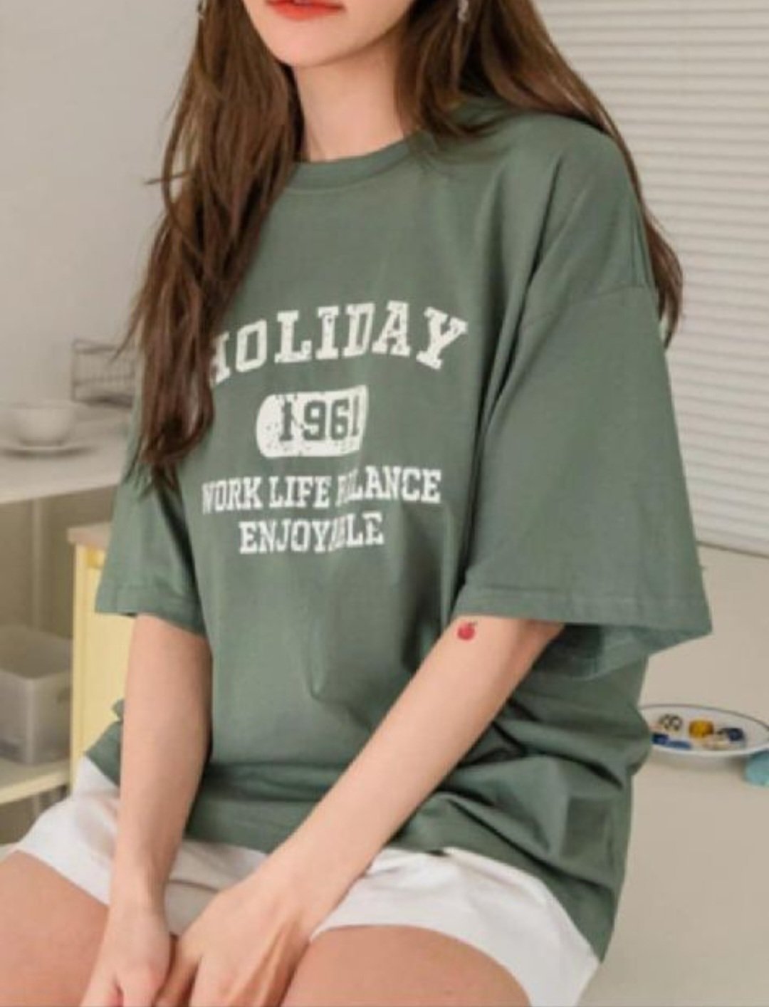 T shirt vert sage